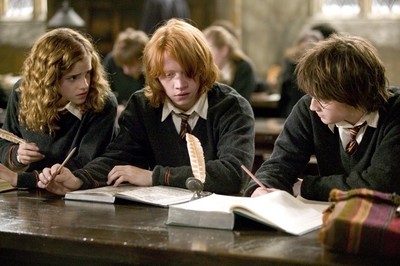 Hermione, Ron, Harry Potter
