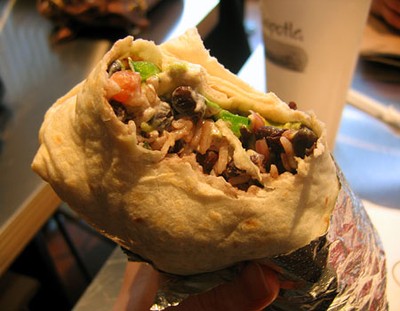 Un burrito de chez Chipotle