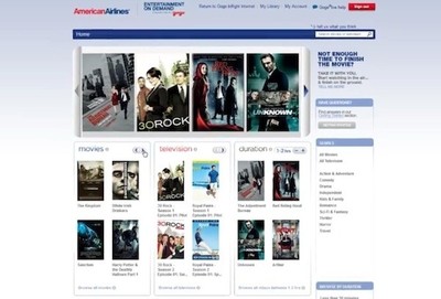 Films en streaming sur American Airlines