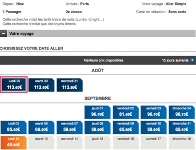 Augmentation du prix des billets à la SNCF ?