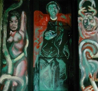 fresque murale vampires