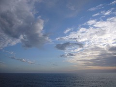 Soleil sur la mer