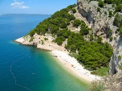 Plage de la côte adriatique